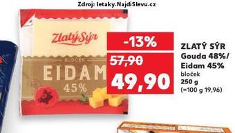 Kaufland Eidam sýr nabídka