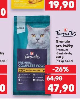Kaufland Granule pro kočky nabídka