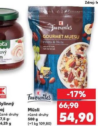 Kaufland Musli nabídka