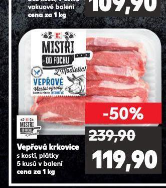Kaufland Vepřová krkovice nabídka