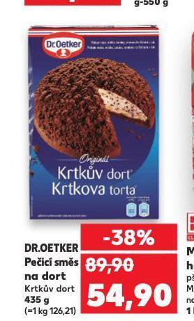 Kaufland Dr. oetker pečicí směs na dort nabídka
