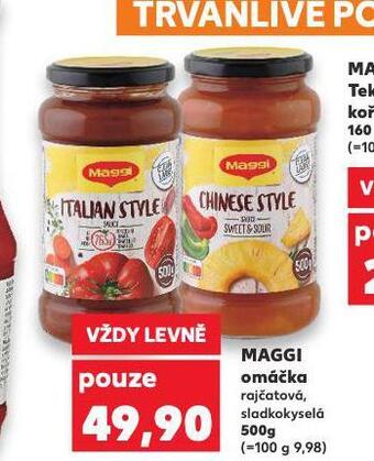 Kaufland Maggi omáčka nabídka