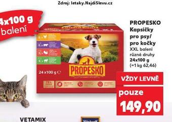 Kaufland Propesko kapsičky pro psy nabídka