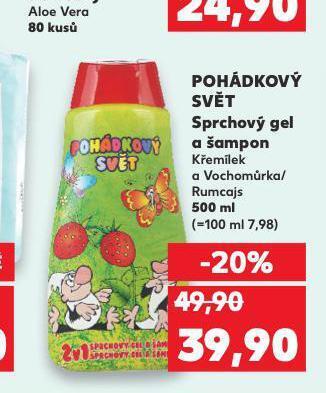 Kaufland Pohádkový svět sprchový gel a šampon nabídka