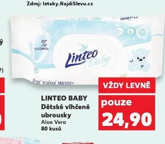 Kaufland Linteo baby vlhčené ubrousky nabídka