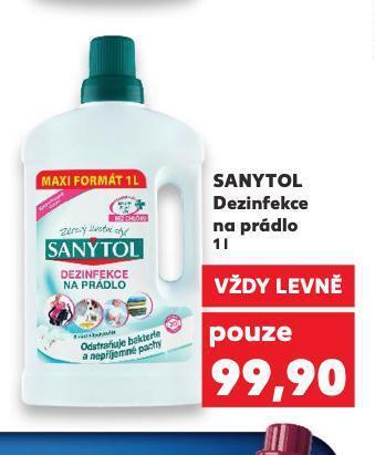 Kaufland Sanytol dezinfekce na prádlo nabídka