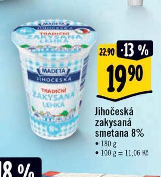 Albert Jihočeská zakysaná smetana nabídka