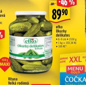 Albert Efko okurky nabídka