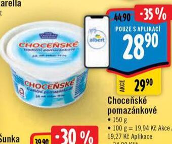 Albert Choceňské tradiční pomazánkové nabídka