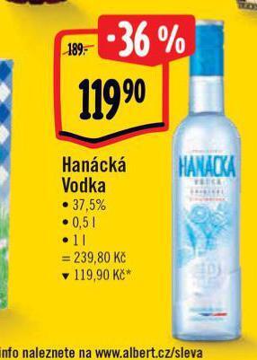 Albert Hanácká vodka nabídka