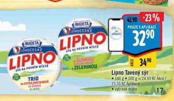 Albert Lipno tavený sýr nabídka