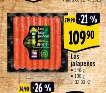 Albert Los jalapeňos nabídka