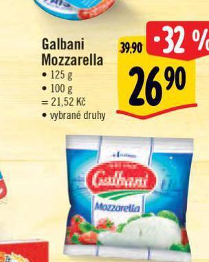 Albert Galbani mozzarella sýr nabídka