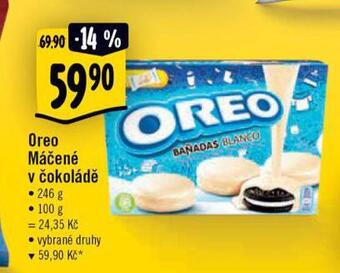 Albert Oreo máčené v čokoládě nabídka