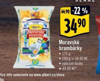 Albert Moravské brambůrky nabídka