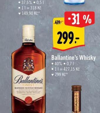 Albert Ballantine's whisky nabídka