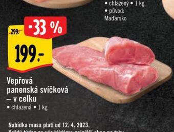 Albert Vepřová panenská svíčková nabídka