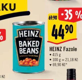 Albert Heinz fazole nabídka
