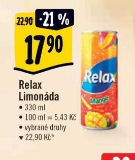 Albert Relax limonáda nabídka