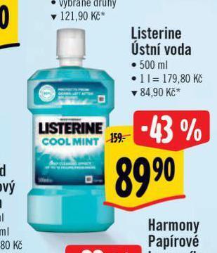 Albert Listerine ústní voda nabídka