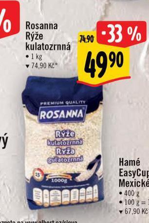 Albert Rosanna rýže nabídka
