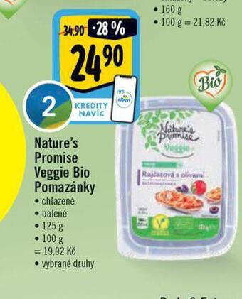 Albert Veggie bio pomazánky nabídka