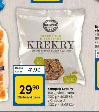 Tesco Kompek krekry nabídka