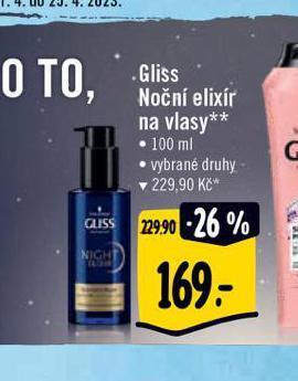 Albert Gliss noční elixír na vlasy nabídka