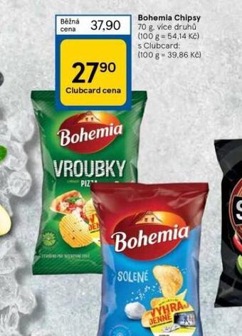 Tesco Bohemia chipsy nabídka