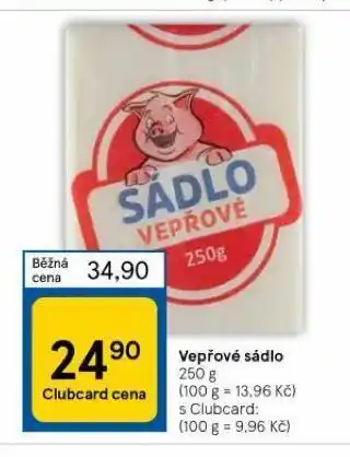Tesco Vepřové sádlo nabídka