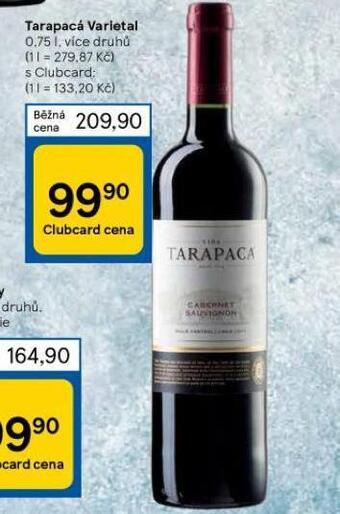 Tesco Tarapacá varietal nabídka