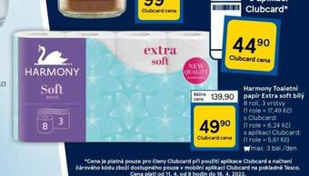 Tesco Harmony toaletní papír nabídka
