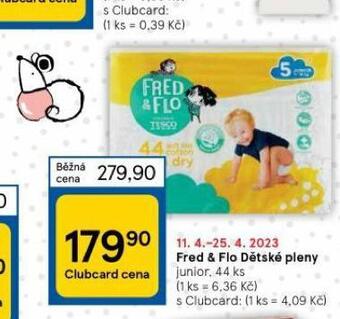 Tesco Fred & flo dětské pleny nabídka