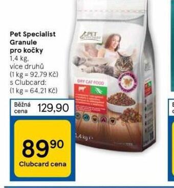 Tesco Pet specialist granule pro kočky nabídka