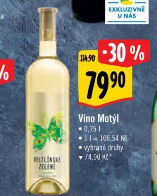 Albert Víno motýl nabídka