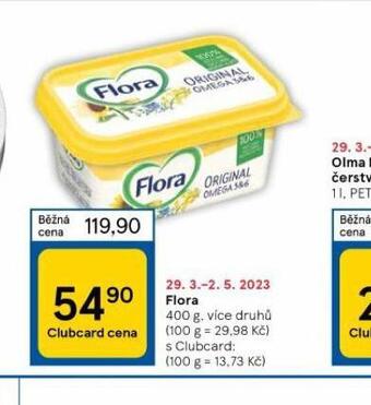 Tesco Flora nabídka