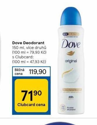 Tesco Dove deodorant nabídka