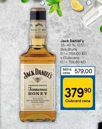 Tesco Jack daniel's nabídka