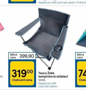 Tesco Židle kempinková nabídka