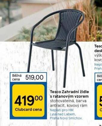 Tesco Zahradní židle nabídka