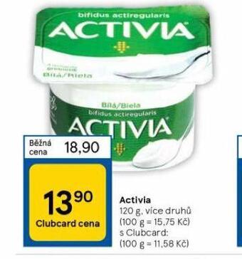 Tesco Activia jogurt nabídka