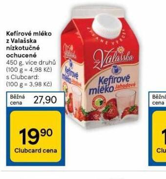 Tesco Kefírové mléko nabídka