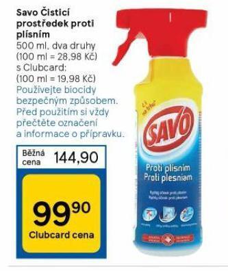 Tesco Savo čisticí prostředek nabídka