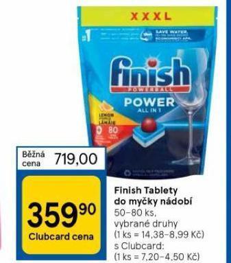 Tesco Finish tablety do myčky nabídka