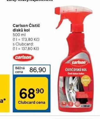 Tesco Carison čistič disků kol nabídka