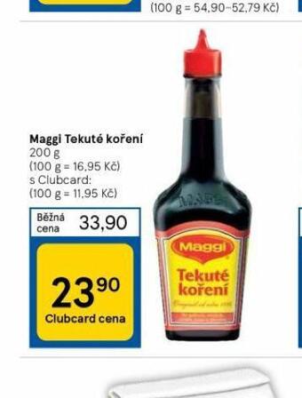 Tesco Maggi tekuté koření nabídka