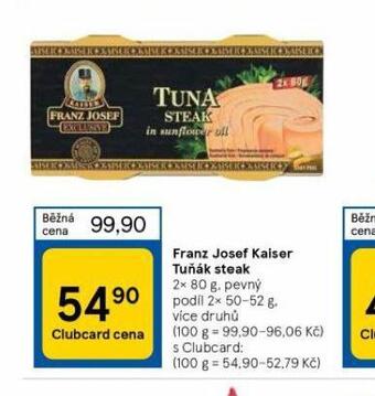 Tesco Franz josef kaiser tuńák nabídka