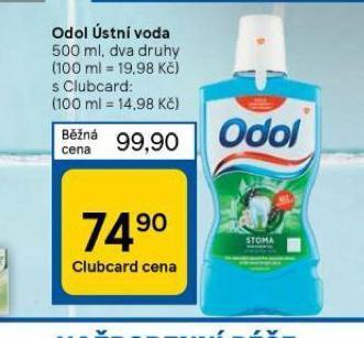 Tesco Odol ústní voda nabídka