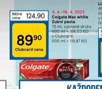 Tesco Colgate zubní pasta nabídka