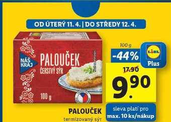 Lidl Palouček, 100 g nabídka